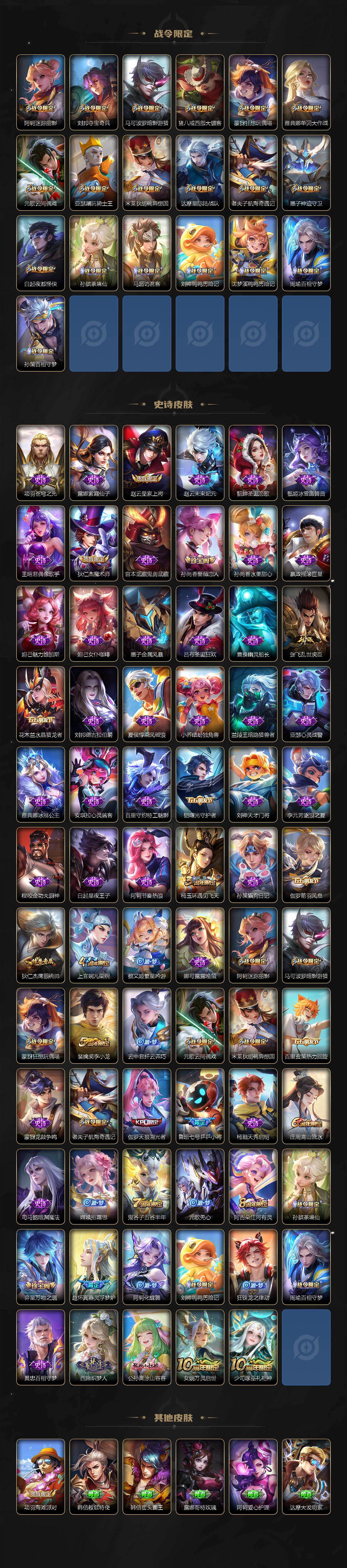 WZLX4136016王者荣耀账号详情图3