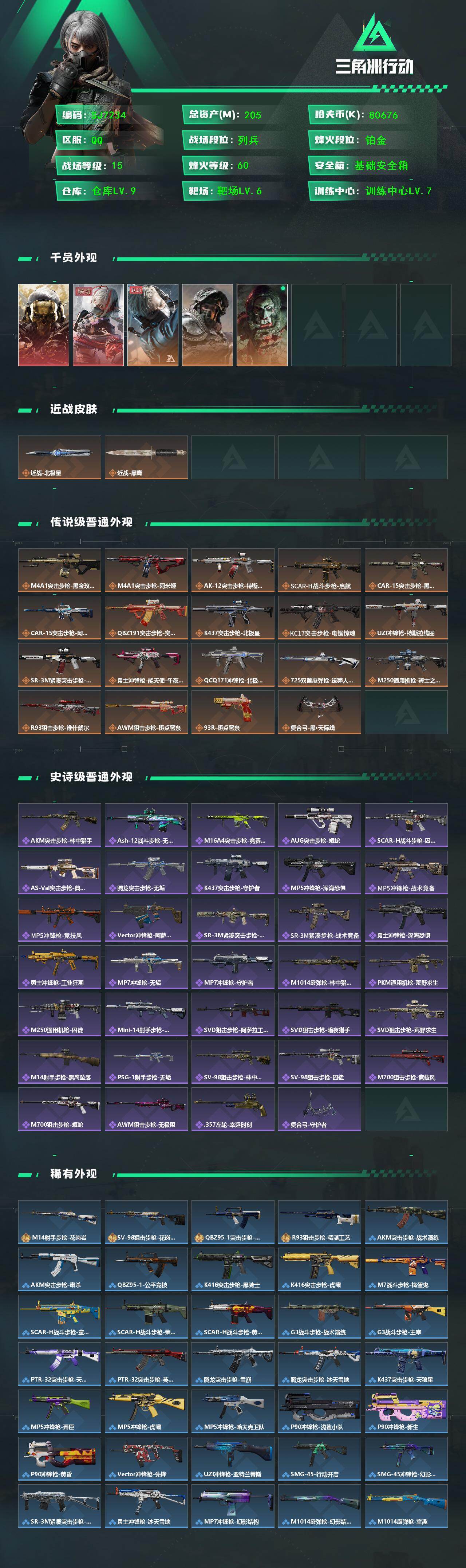 SJZQM434632三角洲行动账号详情图3