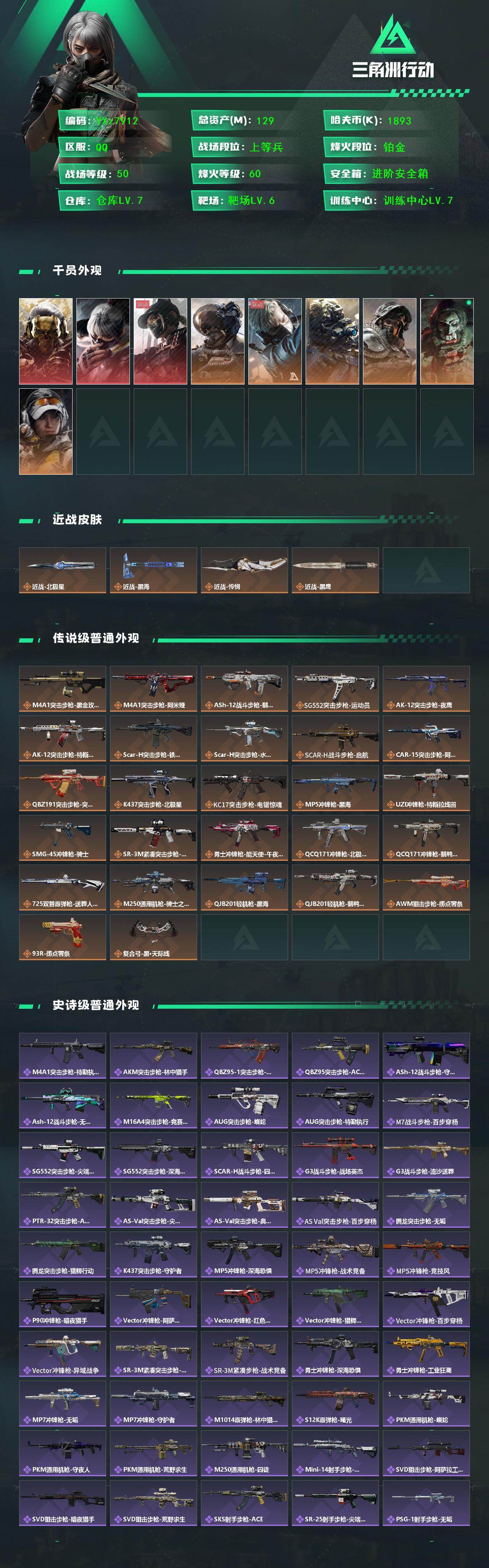 SJZCMW437388三角洲行动账号详情图2