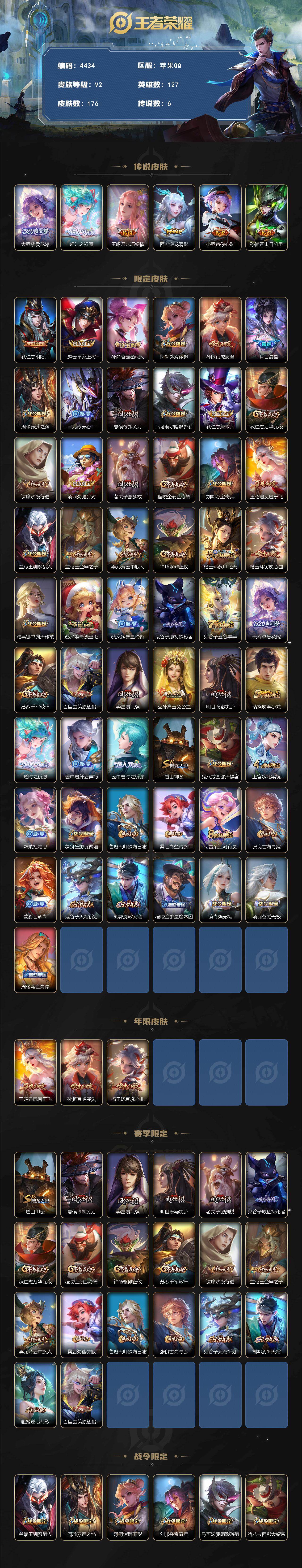 WZQM4139290王者荣耀账号详情图3