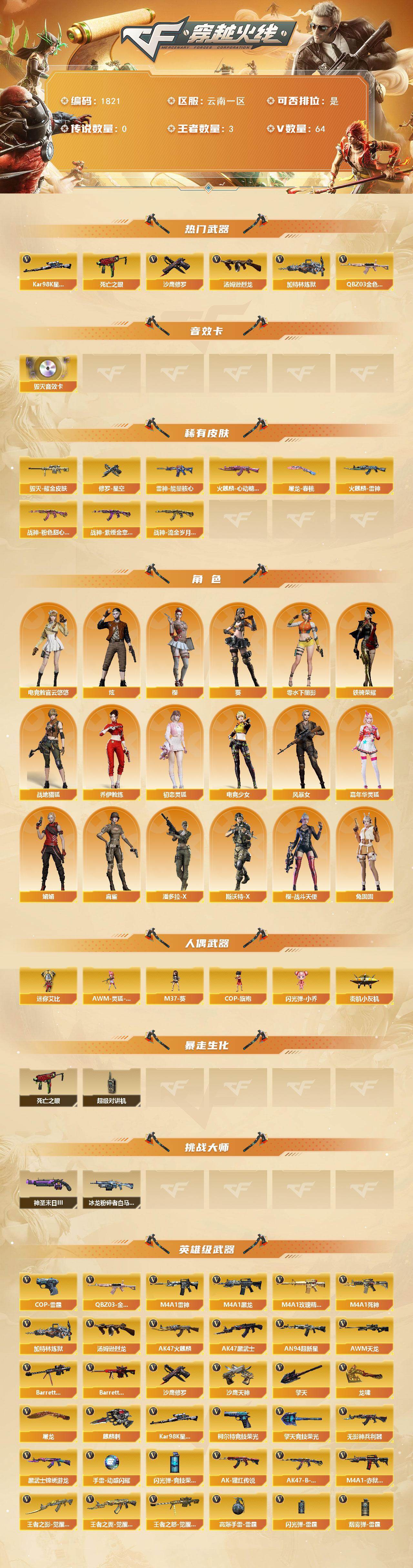 CFCMW432869穿越火线账号详情图2