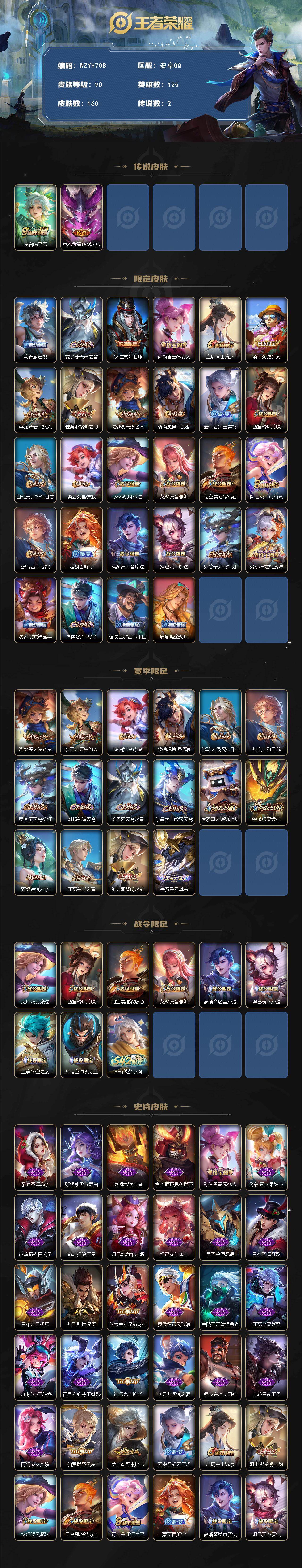 WZEY4128617王者荣耀账号详情图2