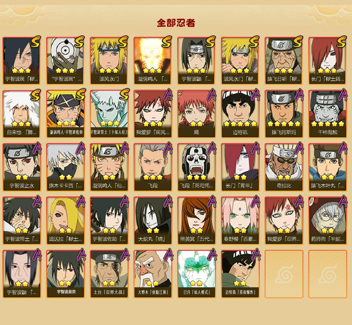 HYEY422775火影忍者账号详情图2