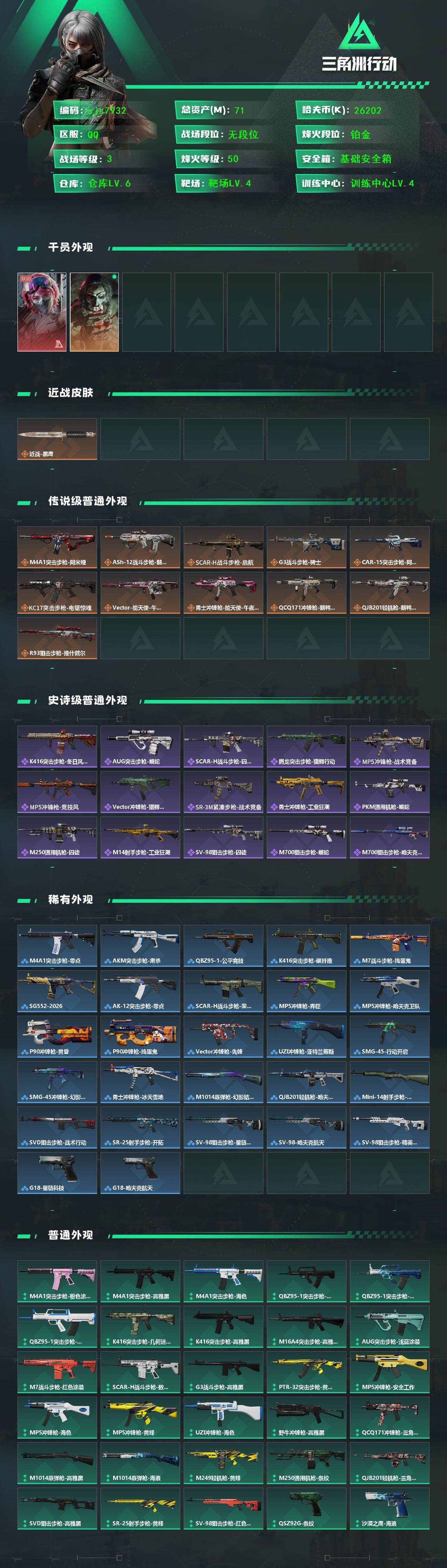 SJZCMW435175三角洲行动账号详情图2