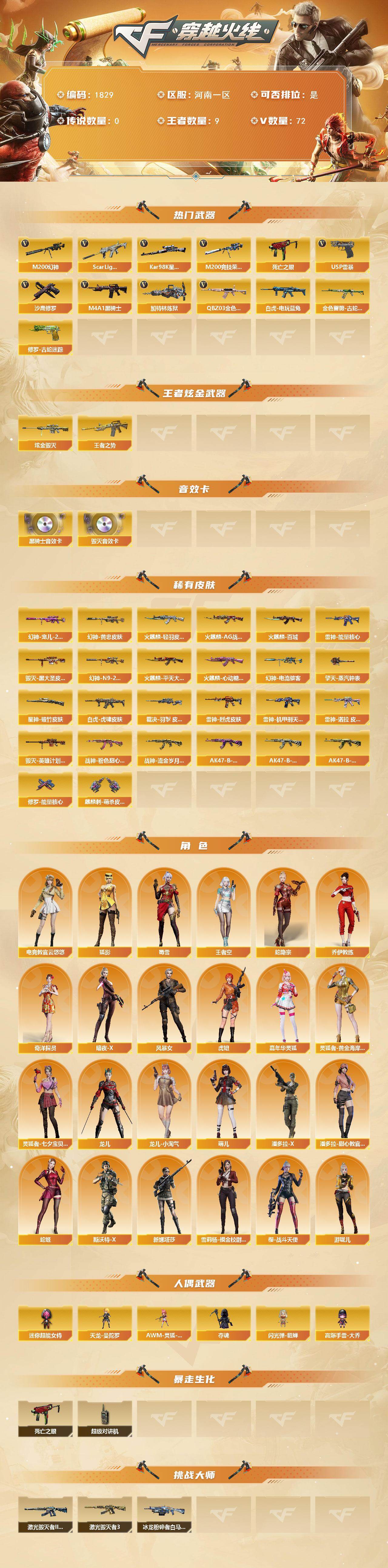 CFCMW433256穿越火线账号详情图2