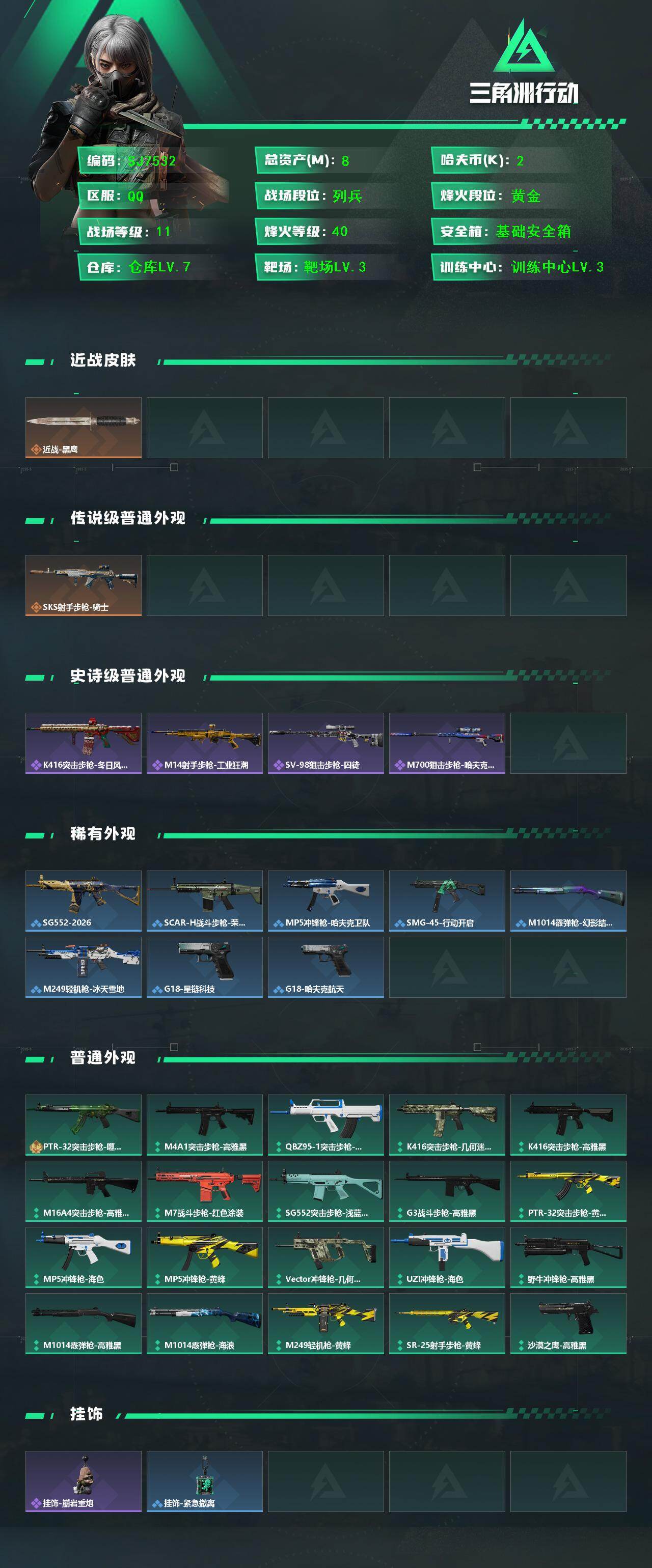 SJZEY435213三角洲行动账号详情图2