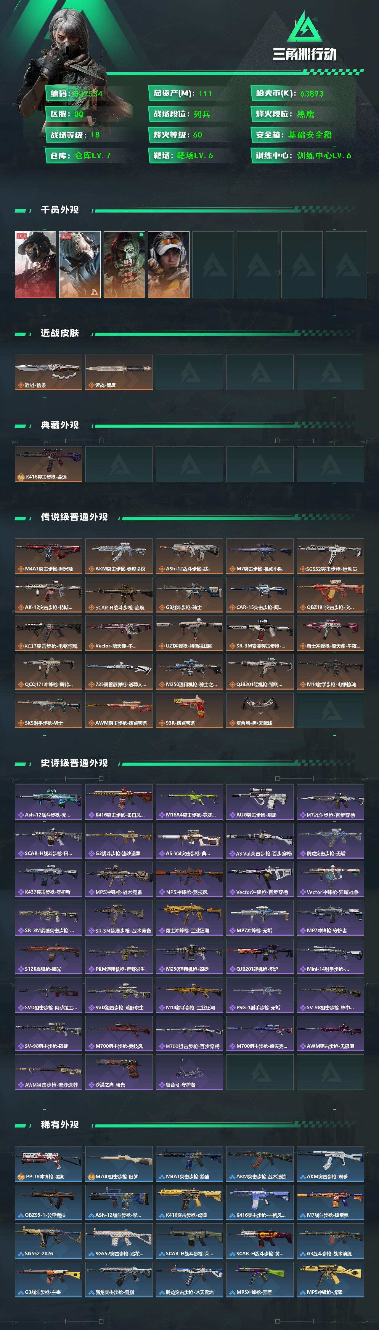 SJZEY435218三角洲行动账号详情图2