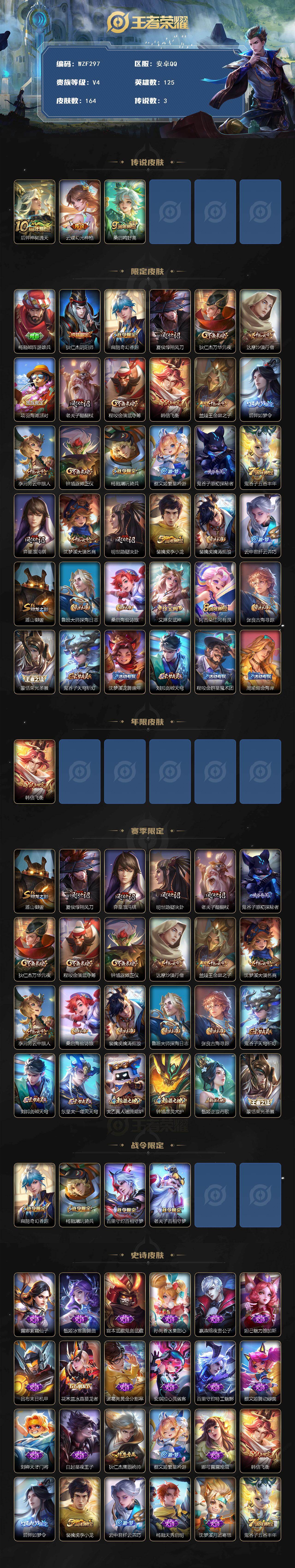 WZEY4124168王者荣耀账号详情图2