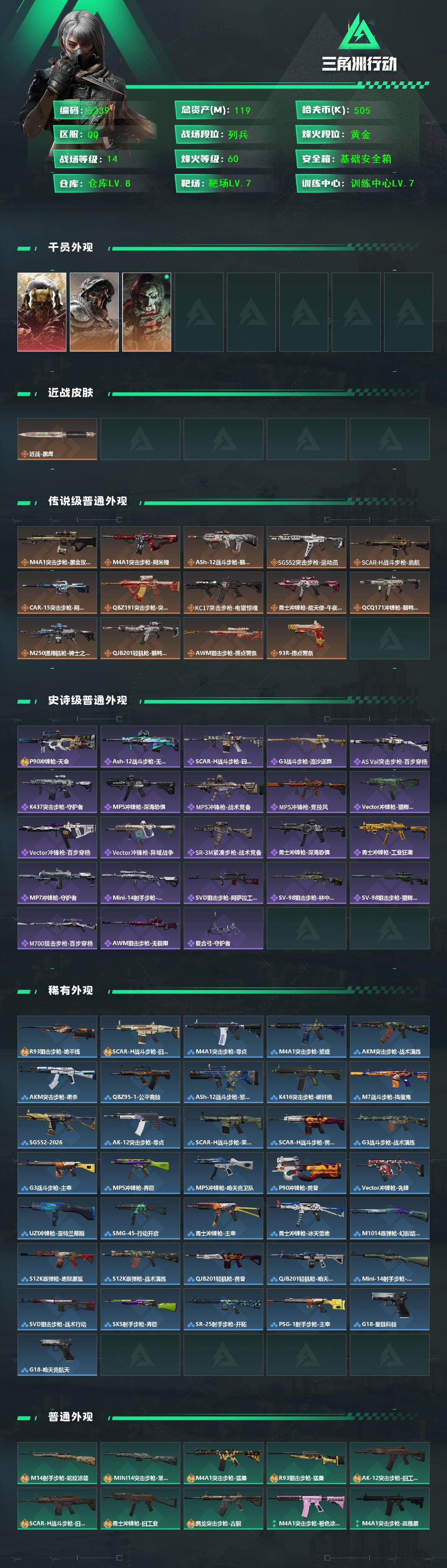 SJZCMW451990三角洲行动账号详情图2