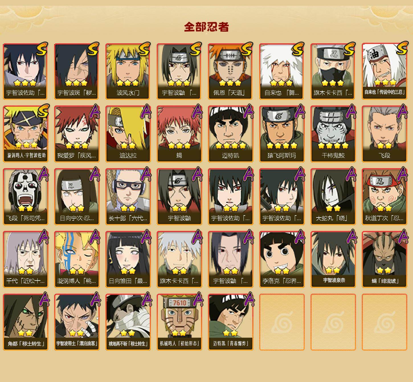 HYQM49537火影忍者账号详情图3