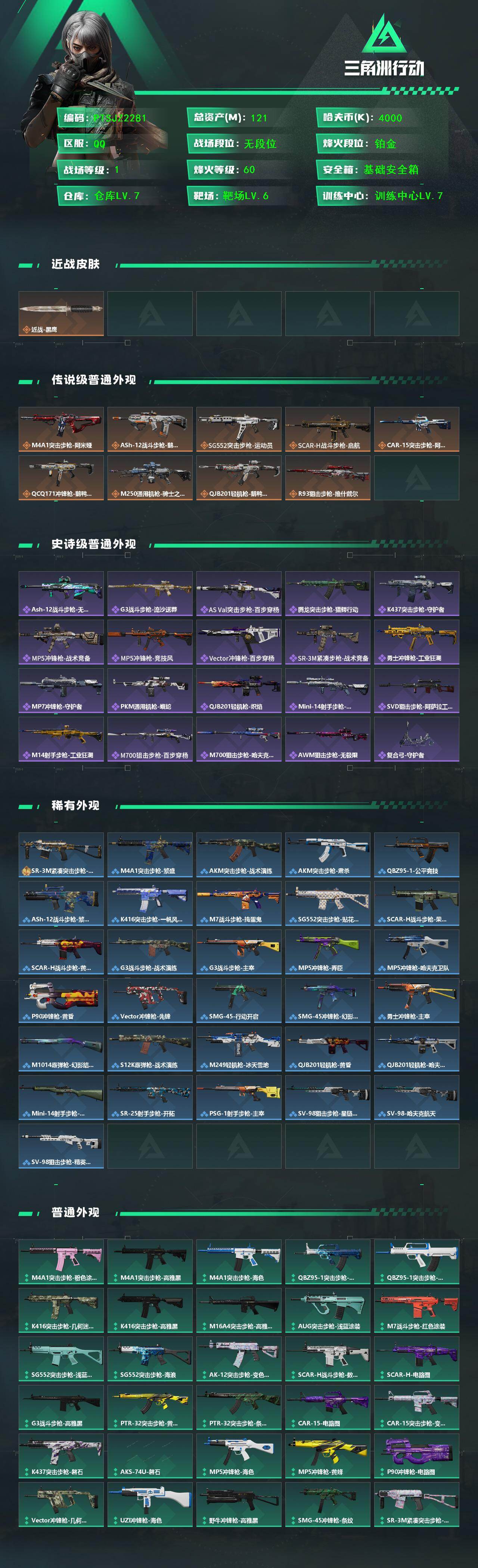 SJZCMW436393三角洲行动账号详情图2