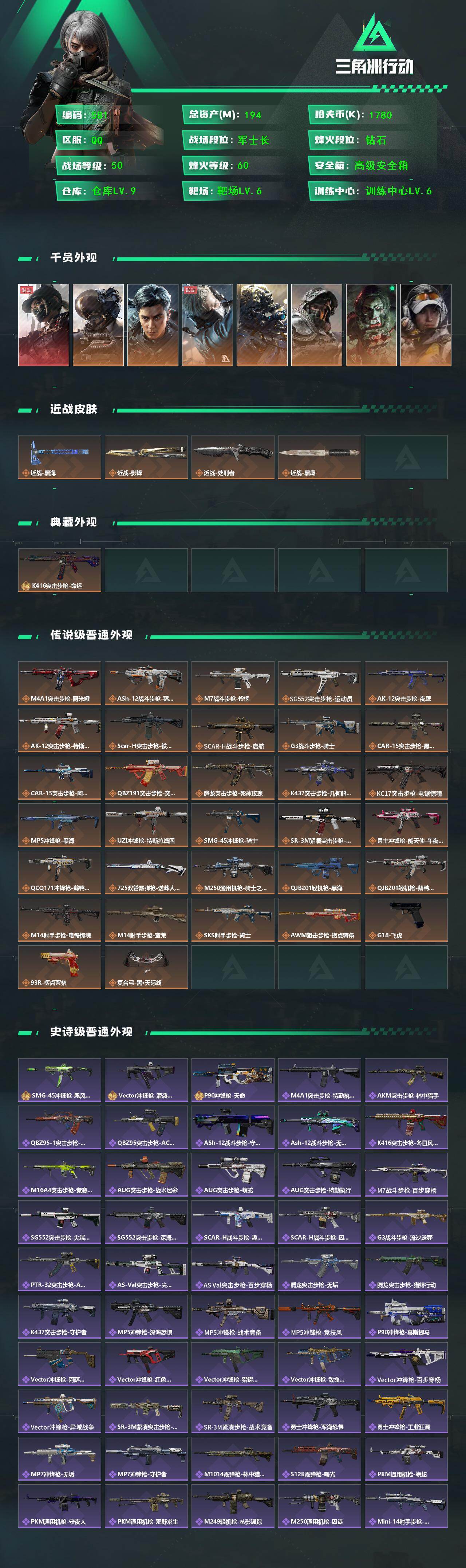 SJZCMW435985三角洲行动账号详情图2