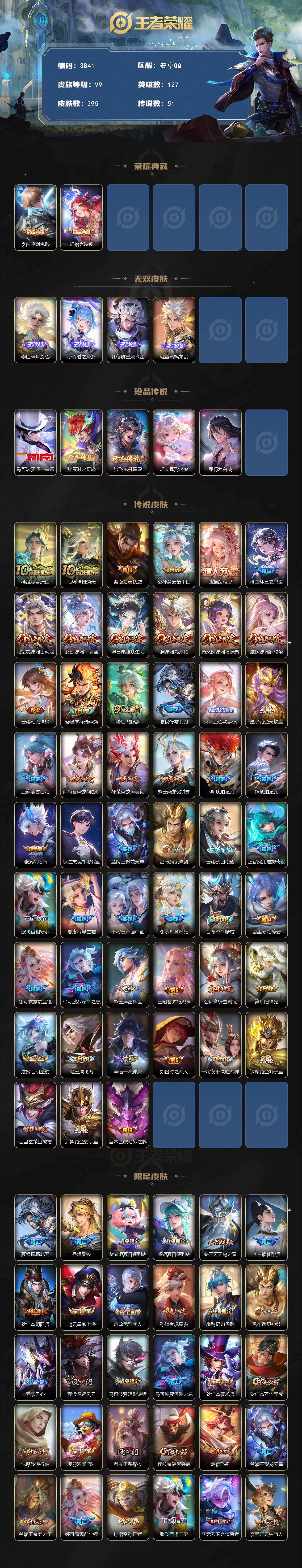 WZCMW4129443王者荣耀账号详情图2