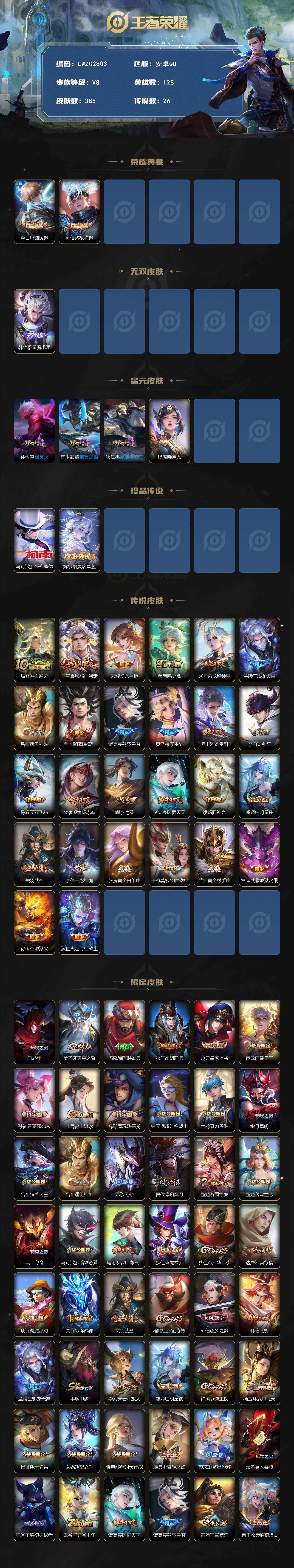 WZCMW4139704王者荣耀账号详情图2