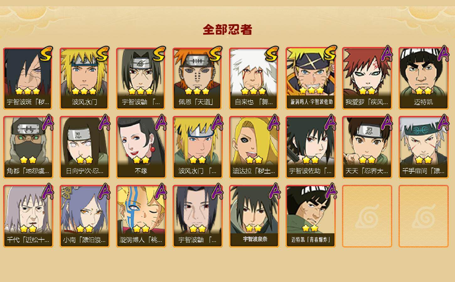 HYCMW49384火影忍者账号详情图2