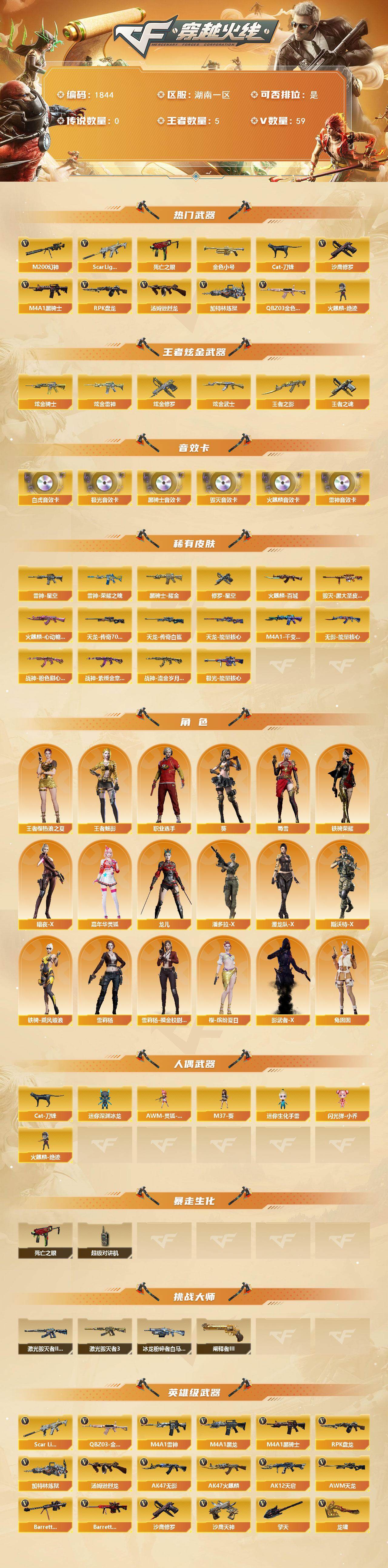 CFCMW434136穿越火线账号详情图2