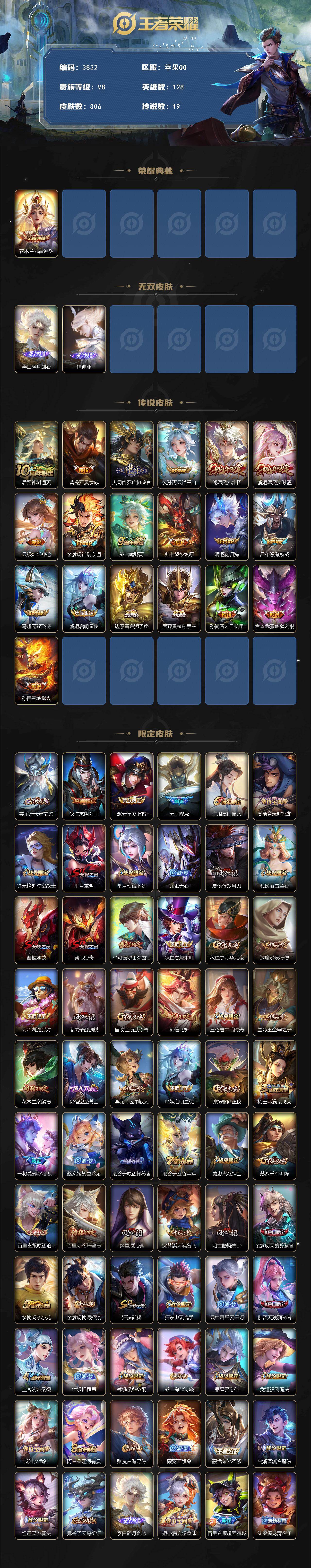 WZCMW4127924王者荣耀账号详情图2