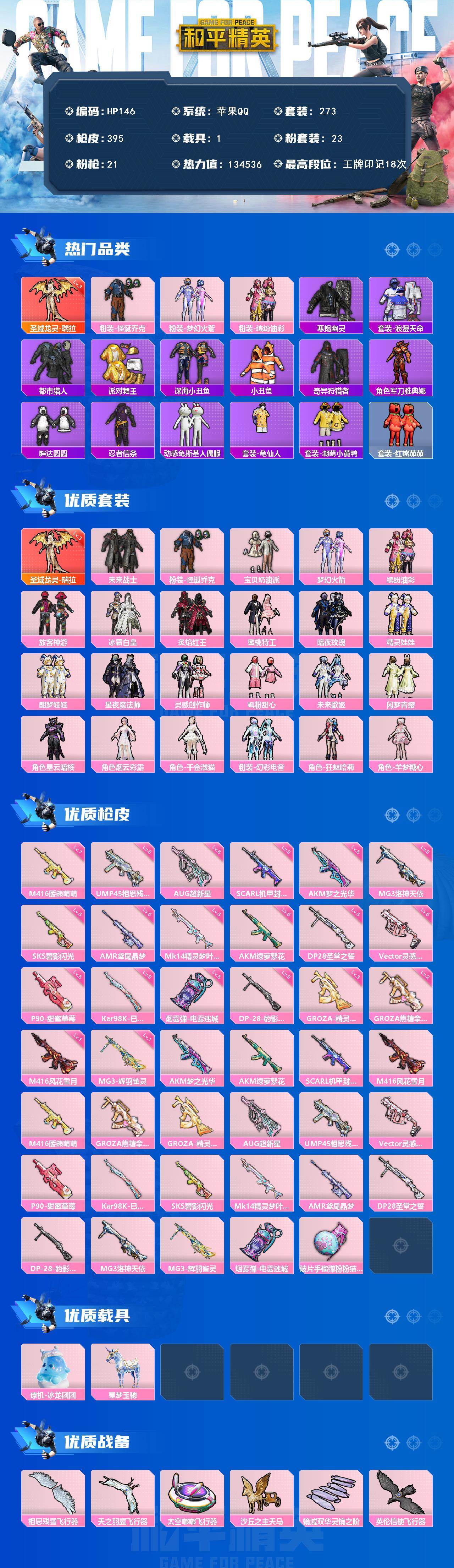 HPLX468042和平精英账号详情图2