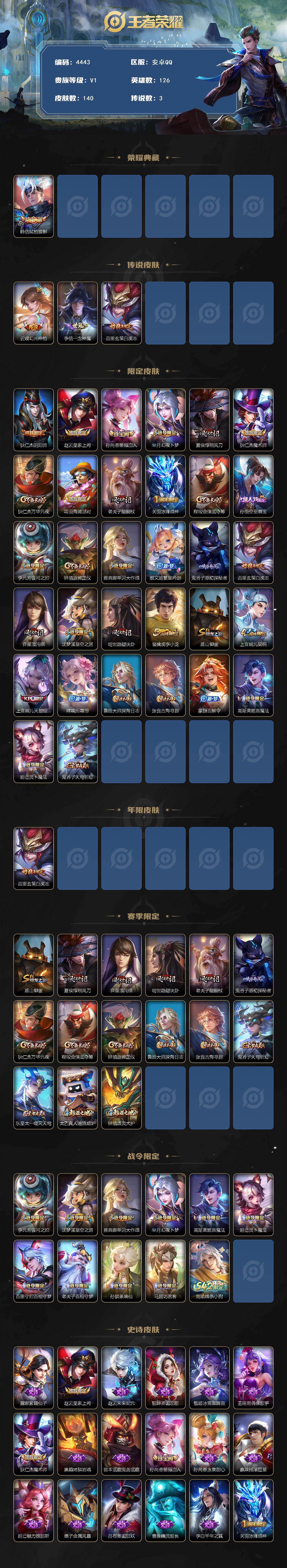 WZJZ4150012王者荣耀账号详情图2