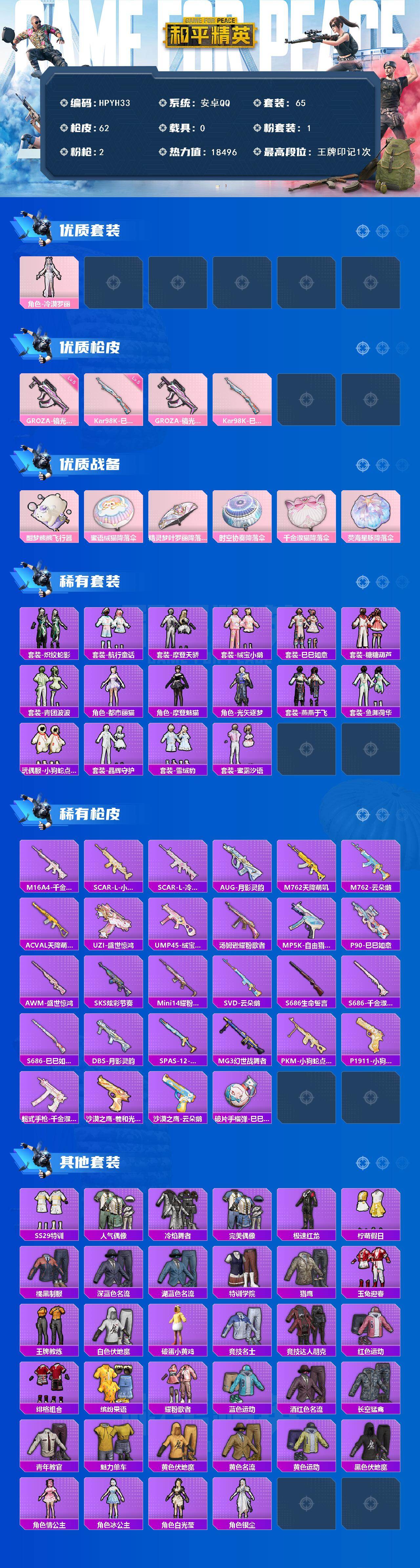 HPQM469666和平精英账号详情图3