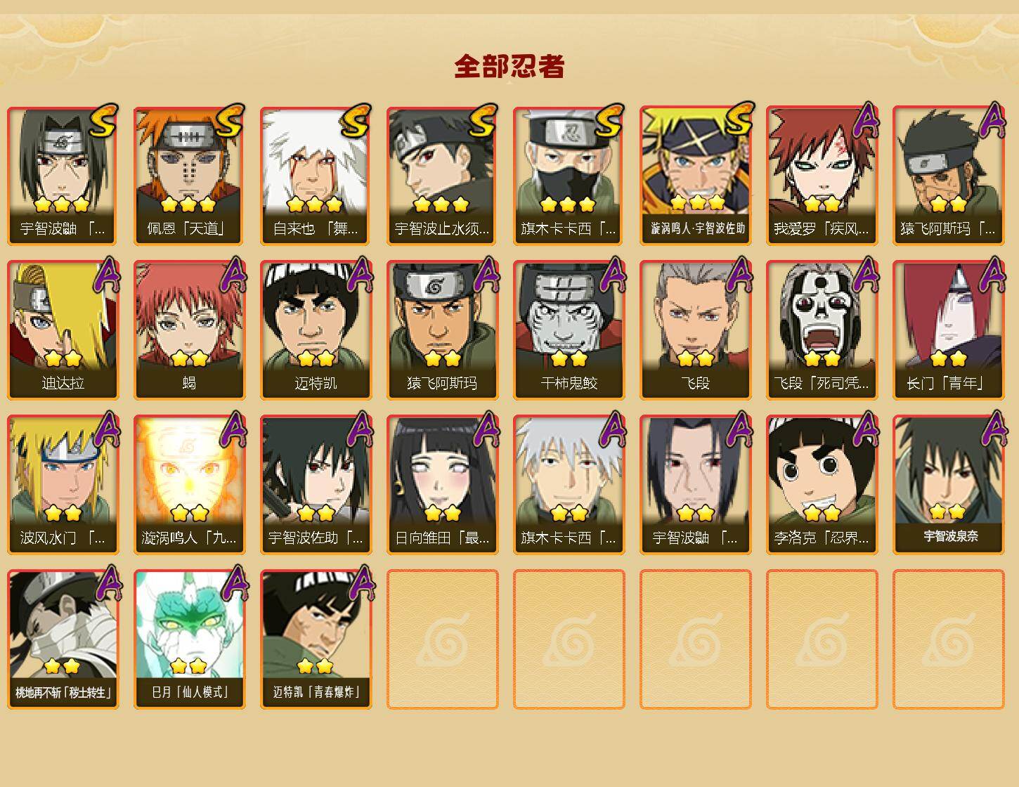 HYEY49322火影忍者账号详情图2