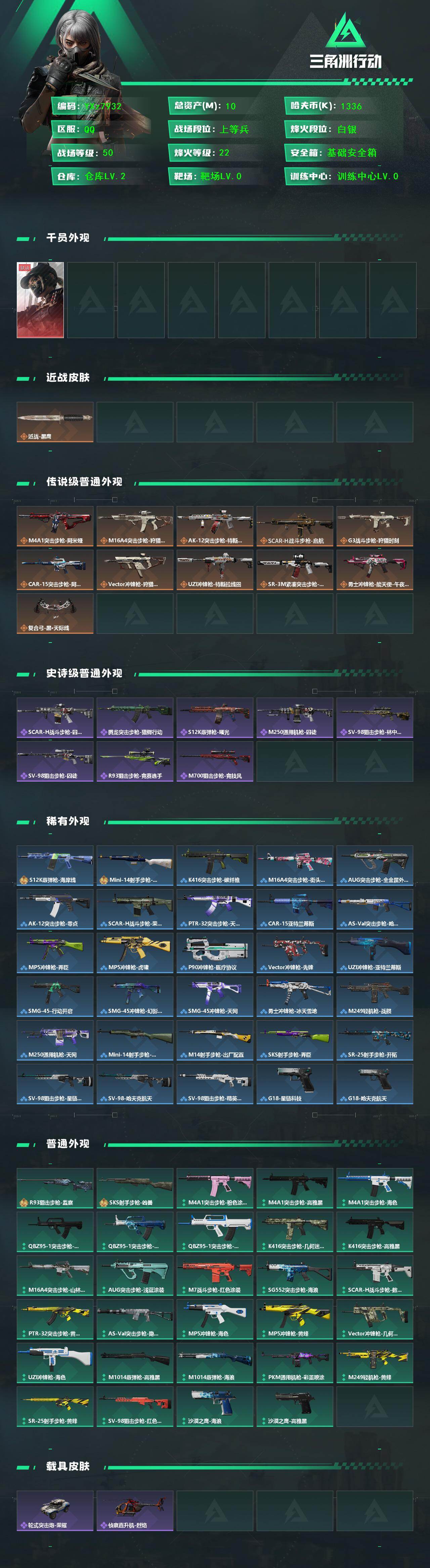 SJZCMW439233三角洲行动账号详情图2