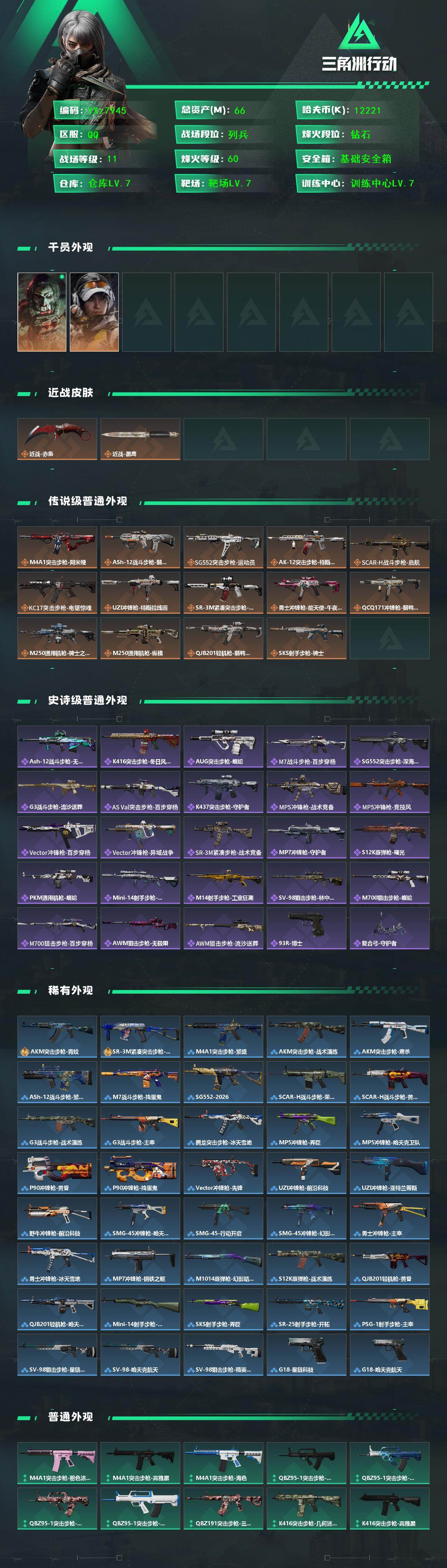 SJZCMW439238三角洲行动账号详情图2