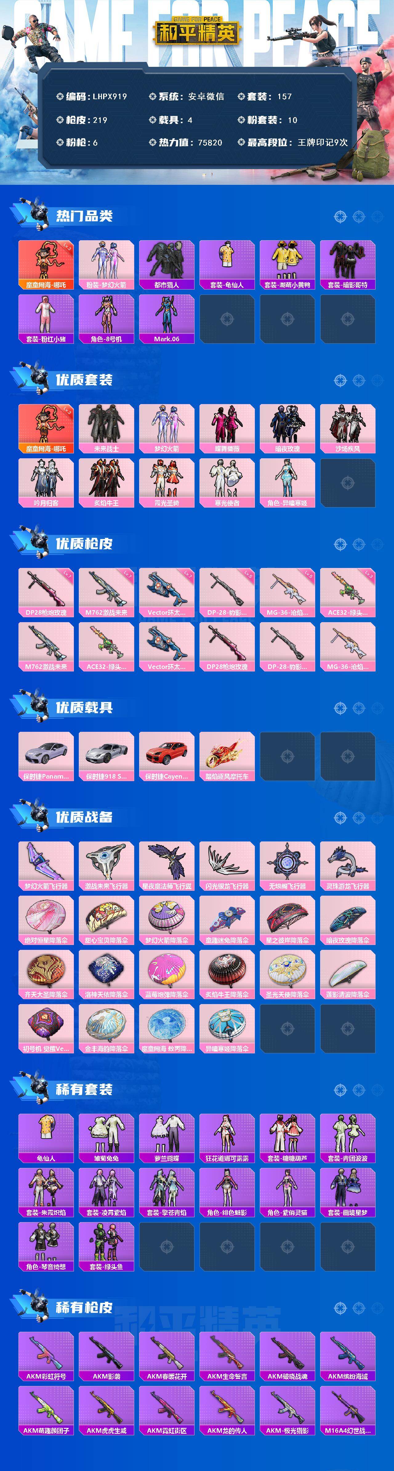 HPLX470201和平精英账号详情图2