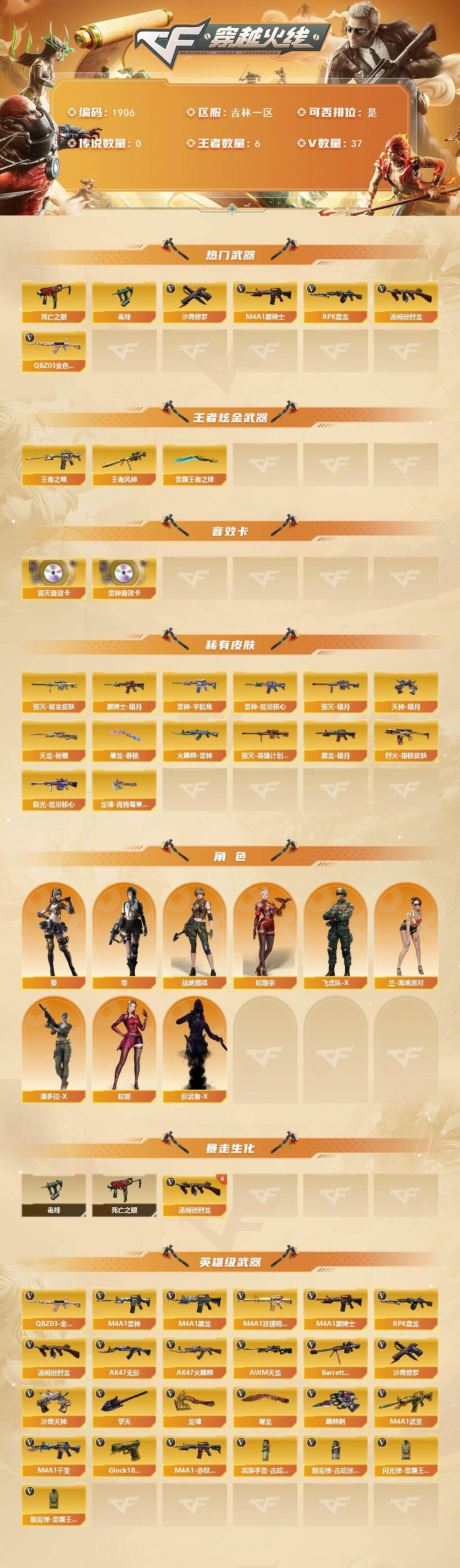 CFCMW435829穿越火线账号详情图2