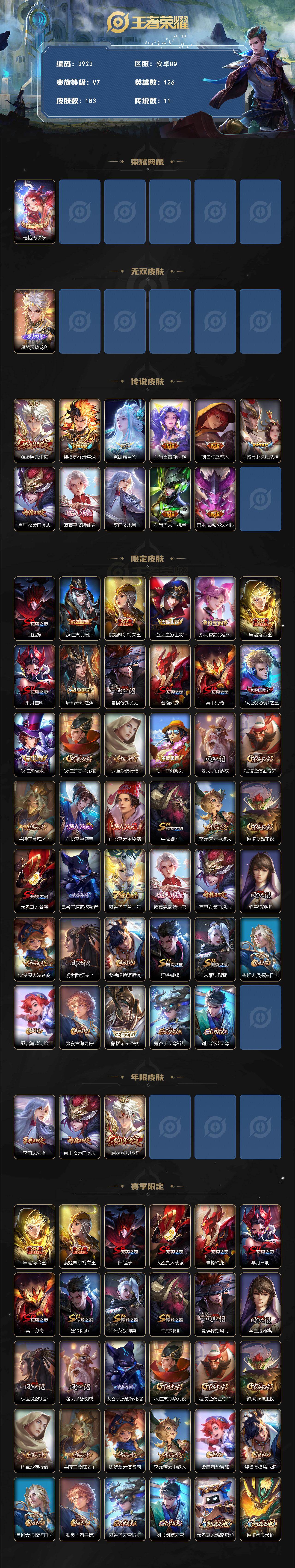 WZCMW4132228王者荣耀账号详情图2