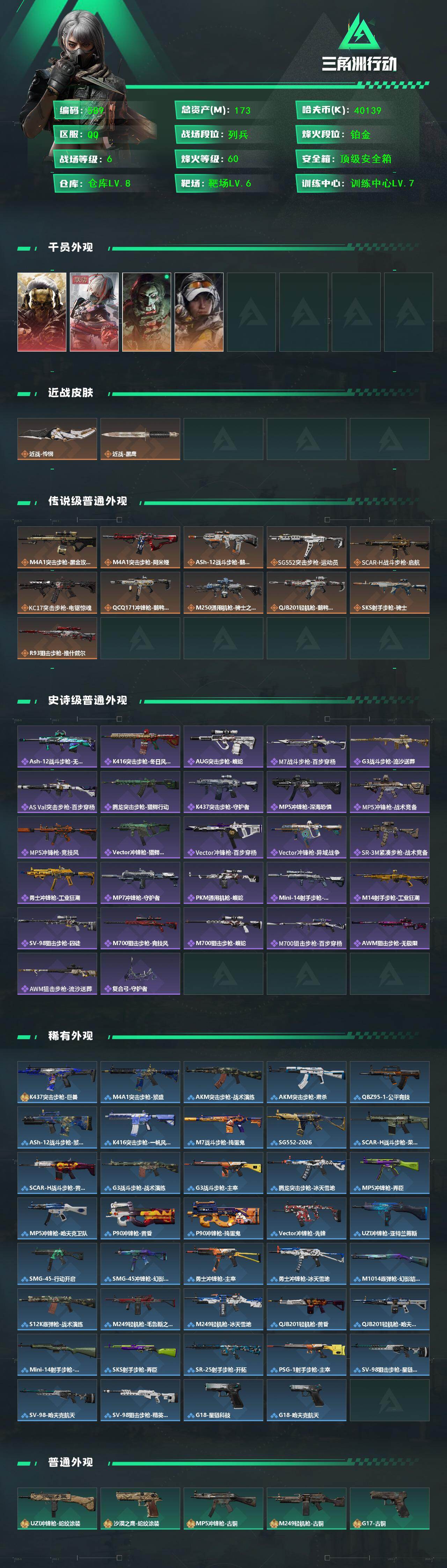 SJZCMW436707三角洲行动账号详情图2