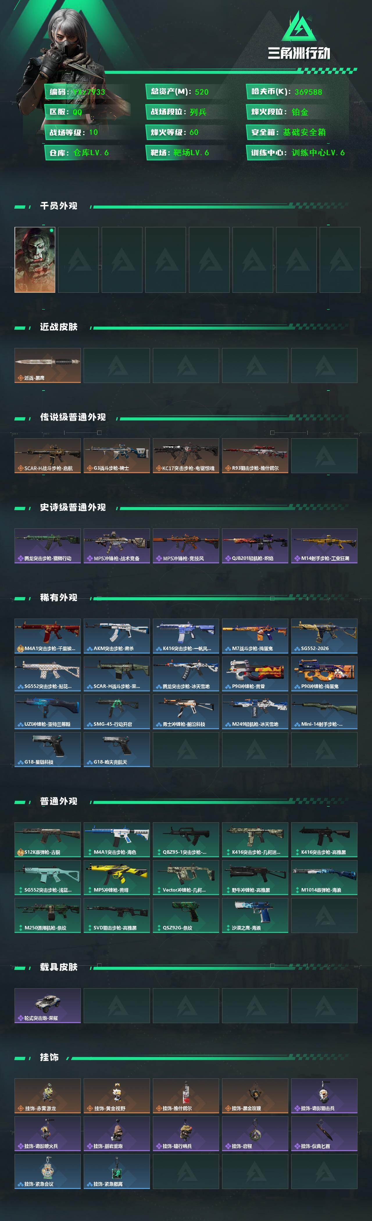 SJZCMW437408三角洲行动账号详情图2