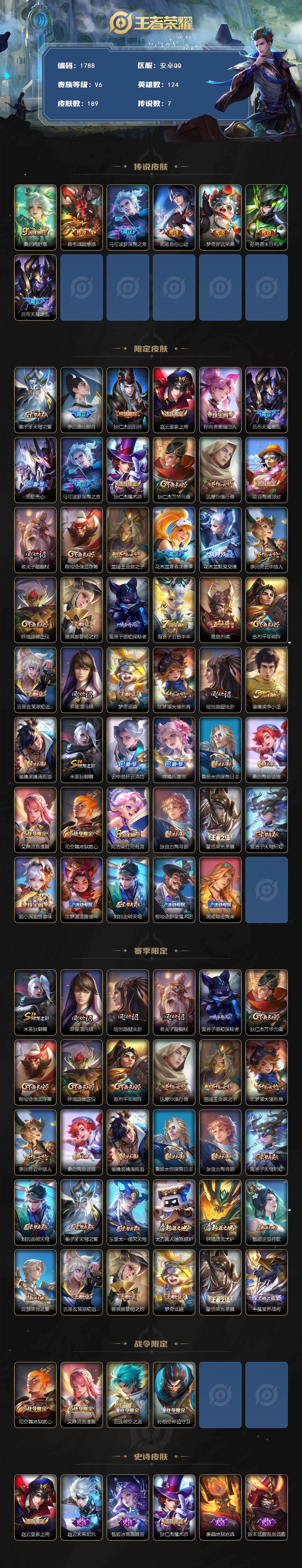 WZKG4136758王者荣耀账号详情图2