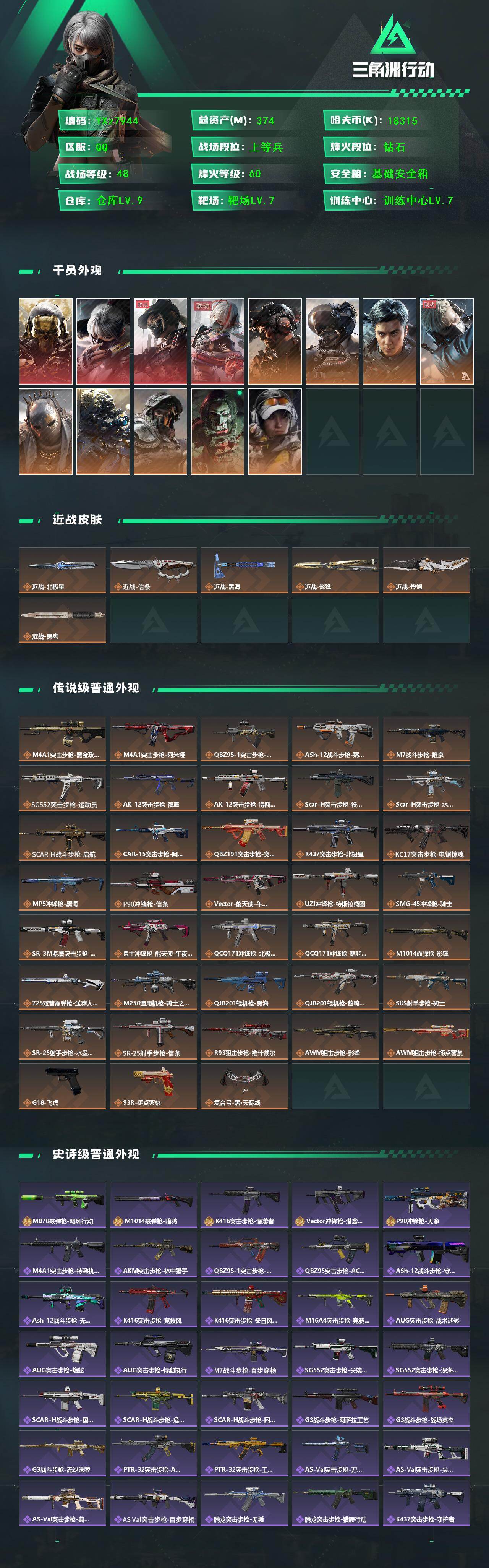 SJZCMW437374三角洲行动账号详情图2