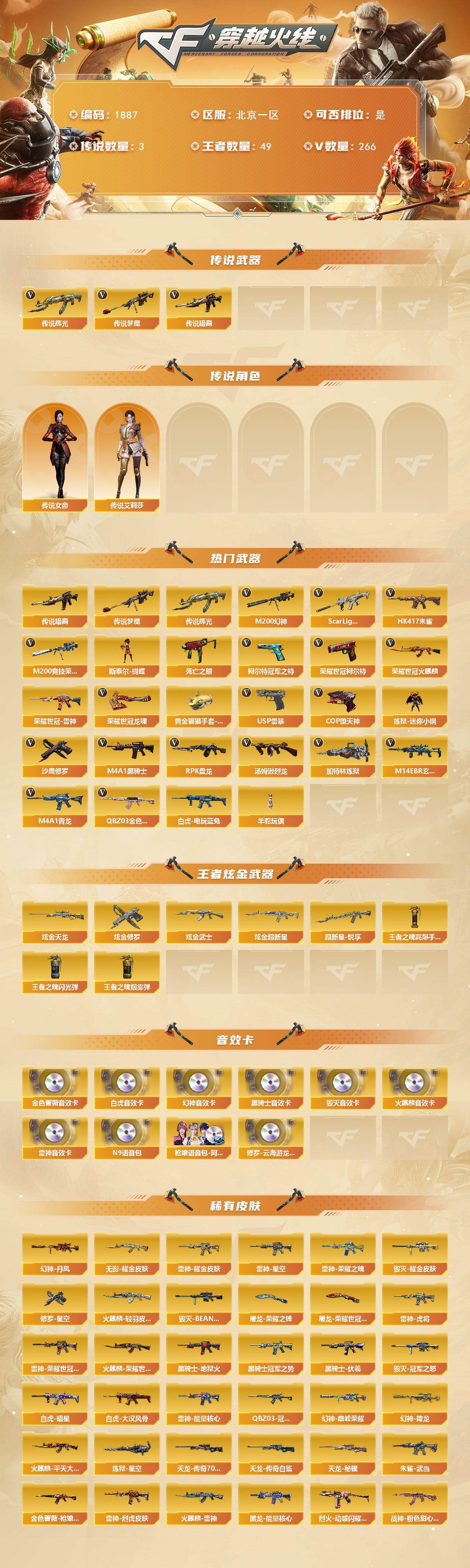 CFCMW435685穿越火线账号详情图2