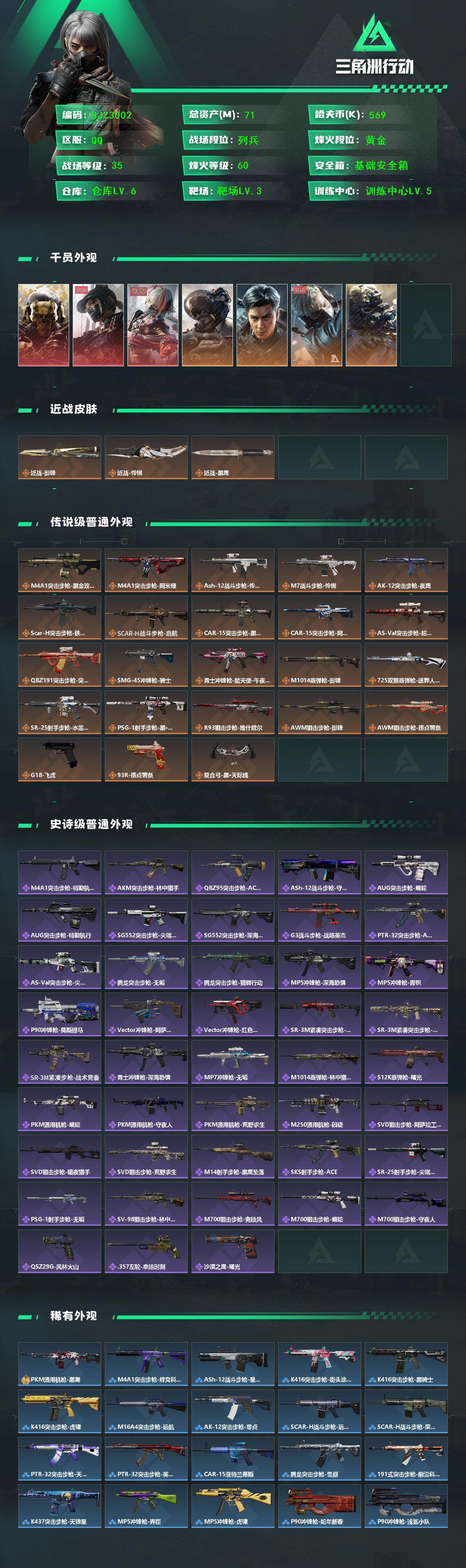 SJZEY436542三角洲行动账号详情图2