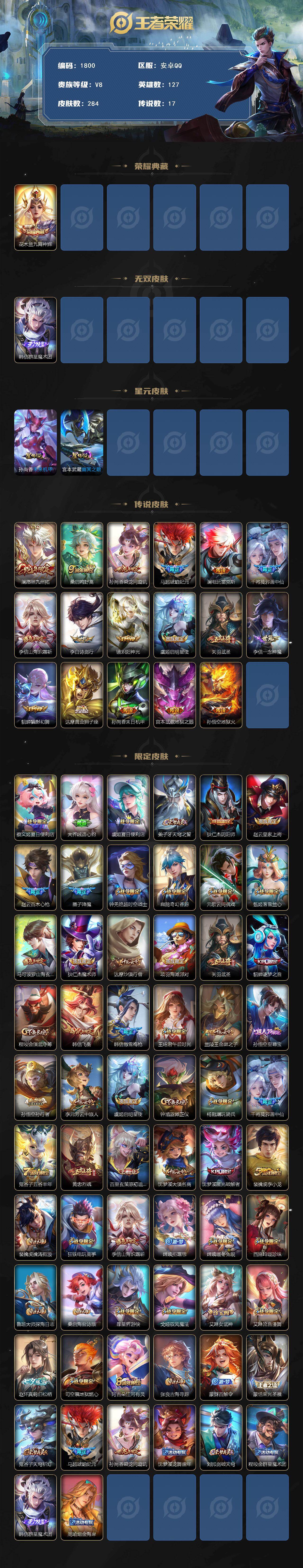 WZKG4136717王者荣耀账号详情图2