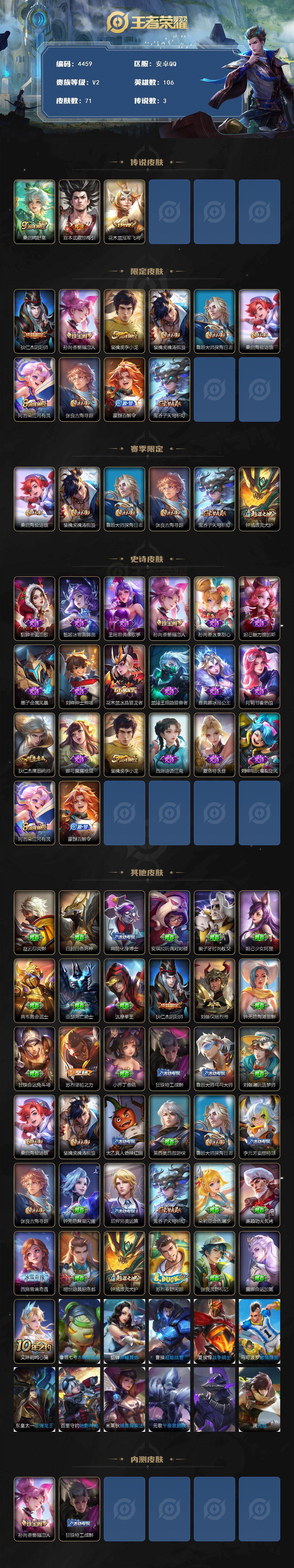 WZJZ4156712王者荣耀账号详情图2