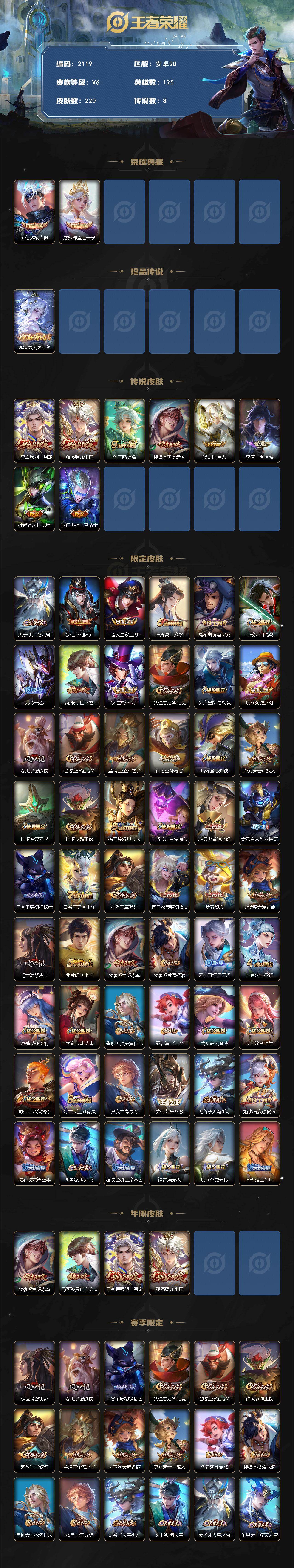 WZCMW4133717王者荣耀账号详情图2