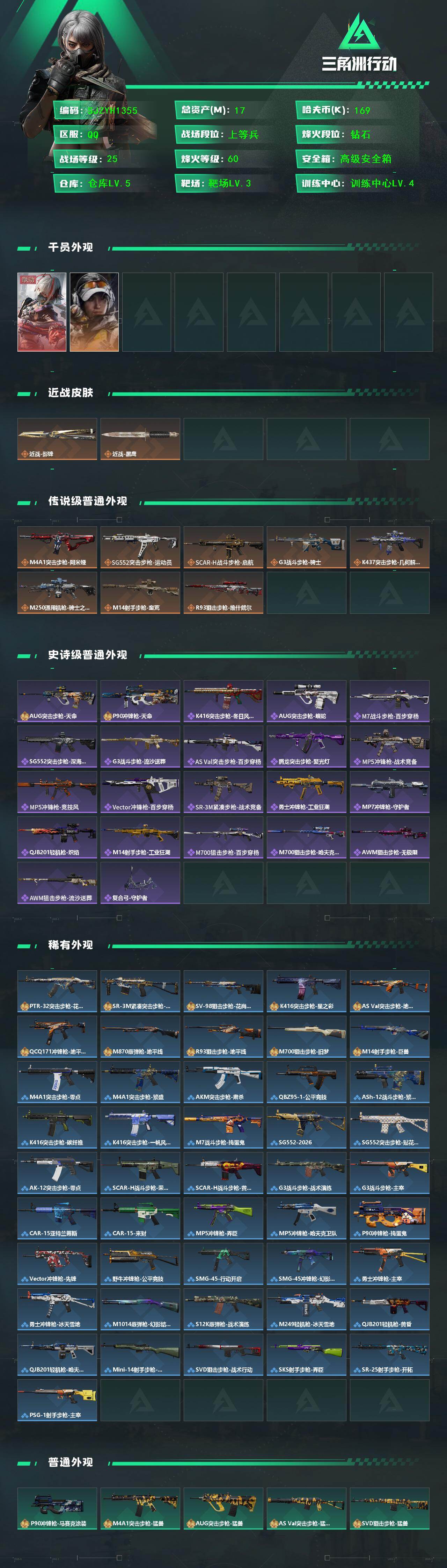 SJZEY459643三角洲行动账号详情图2