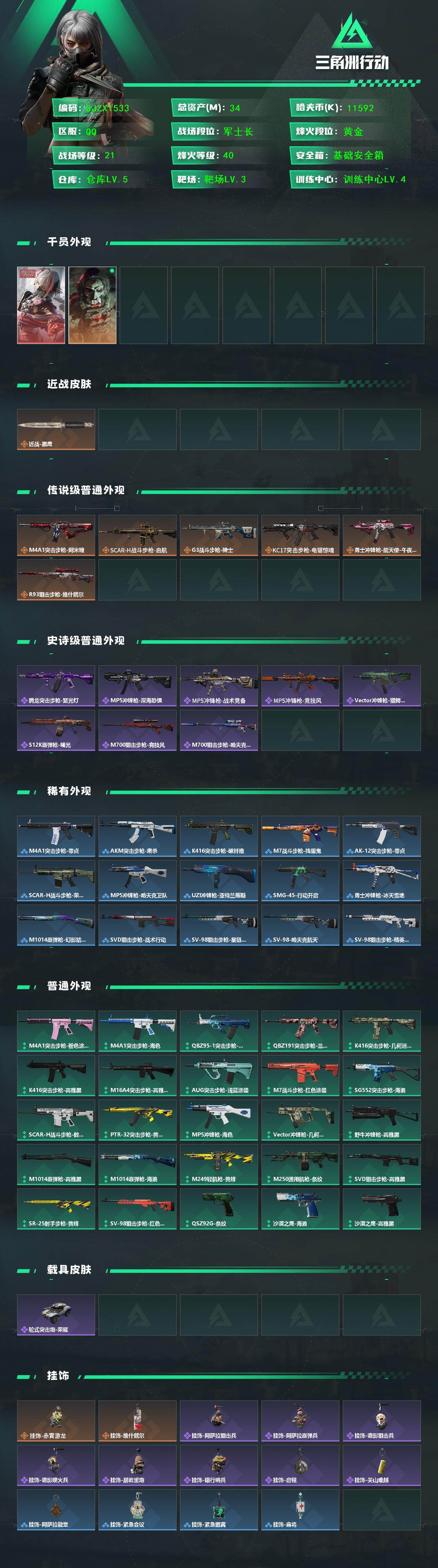 SJZEY440254三角洲行动账号详情图2