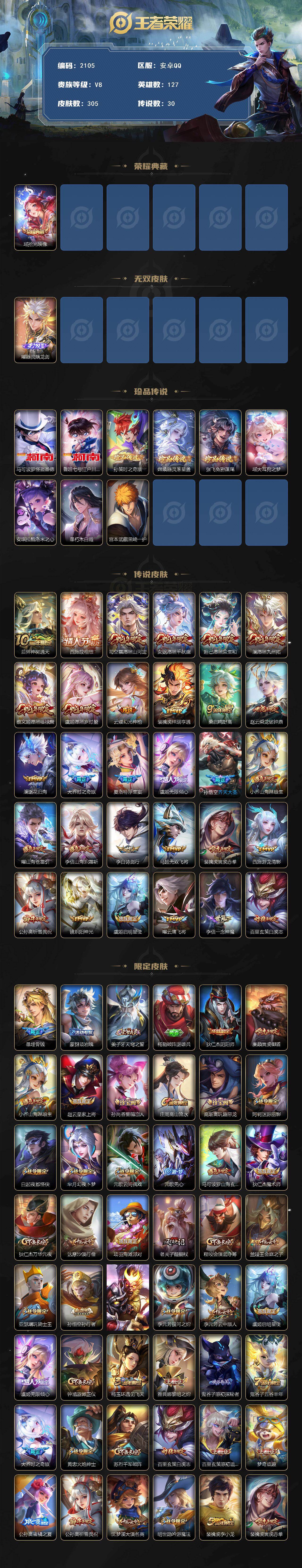 WZCMW4133007王者荣耀账号详情图2