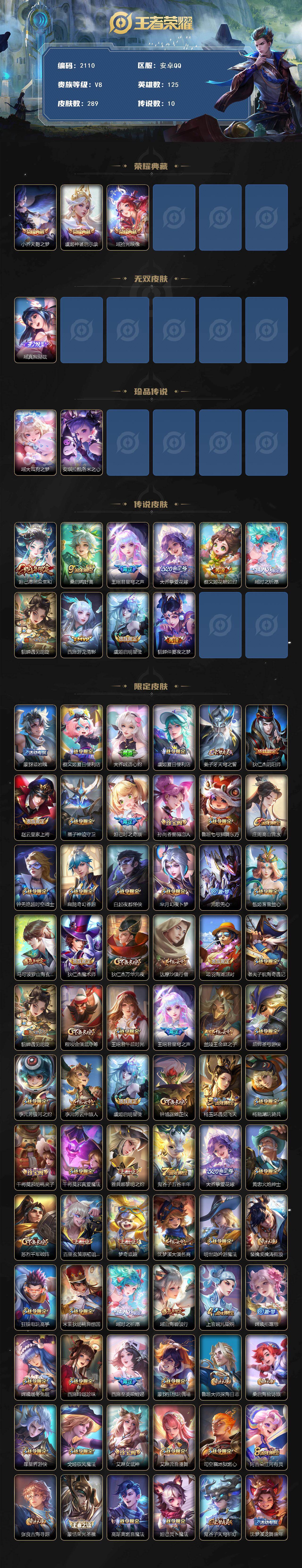 WZCMW4133406王者荣耀账号详情图2