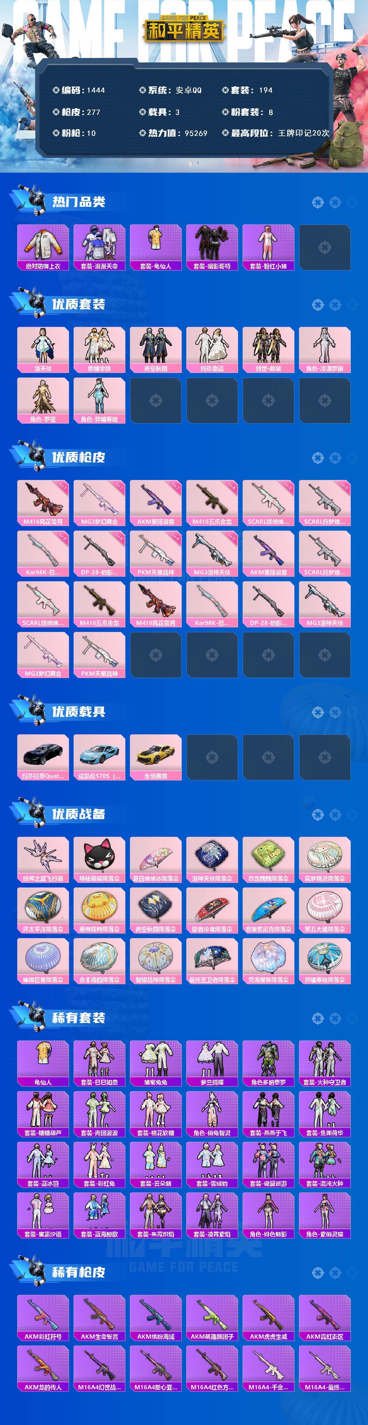 HPQM470770和平精英账号详情图3