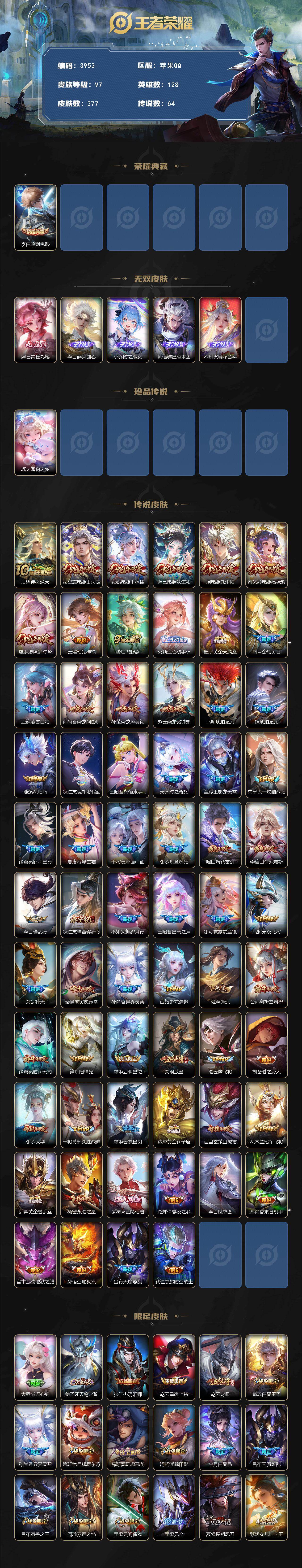 WZCMW4136833王者荣耀账号详情图2