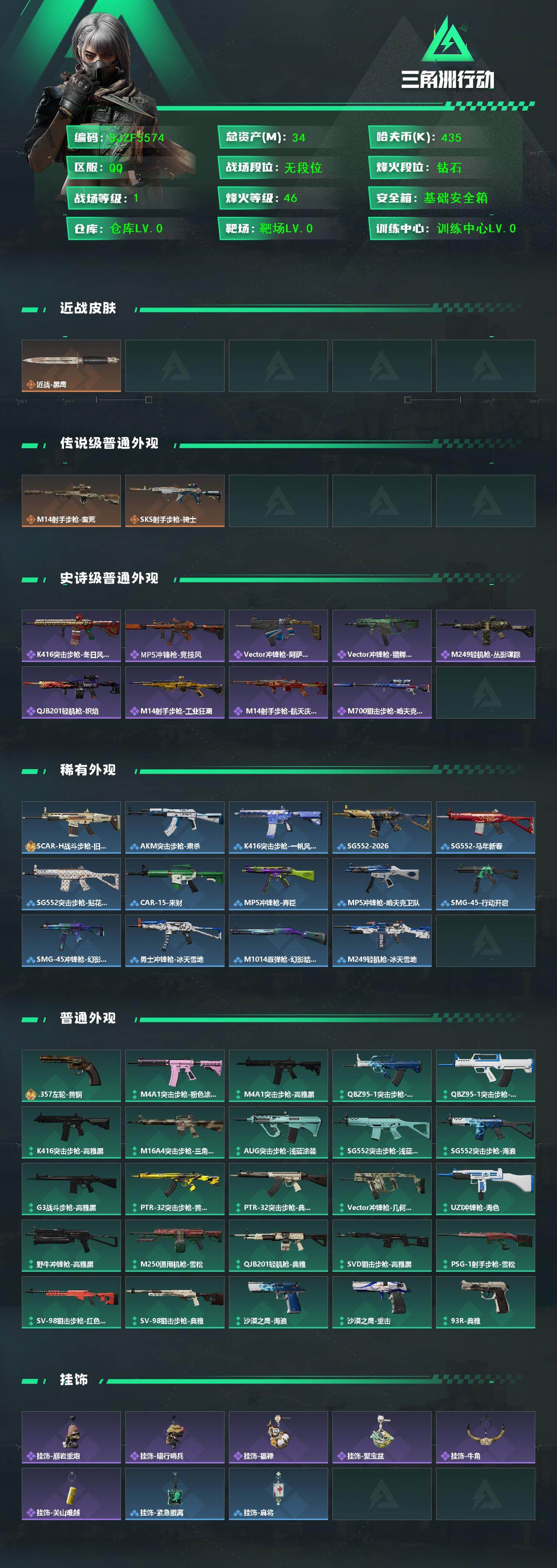 SJZEY437902三角洲行动账号详情图2