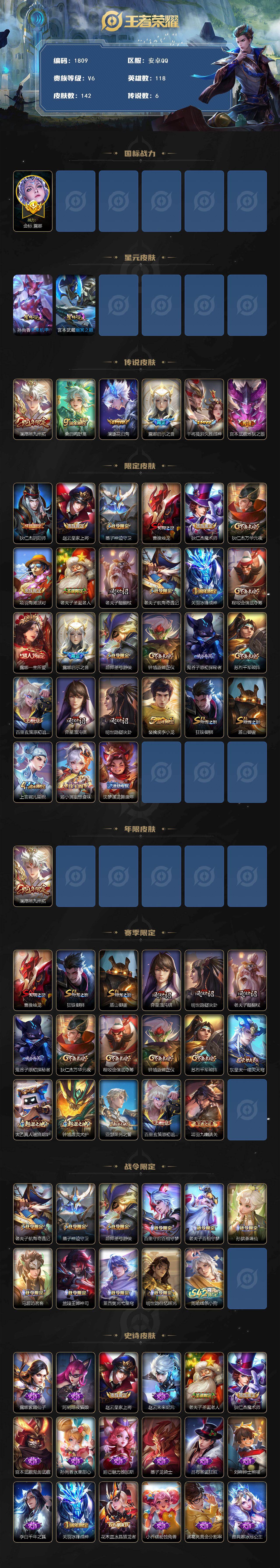 WZKG4136761王者荣耀账号详情图2