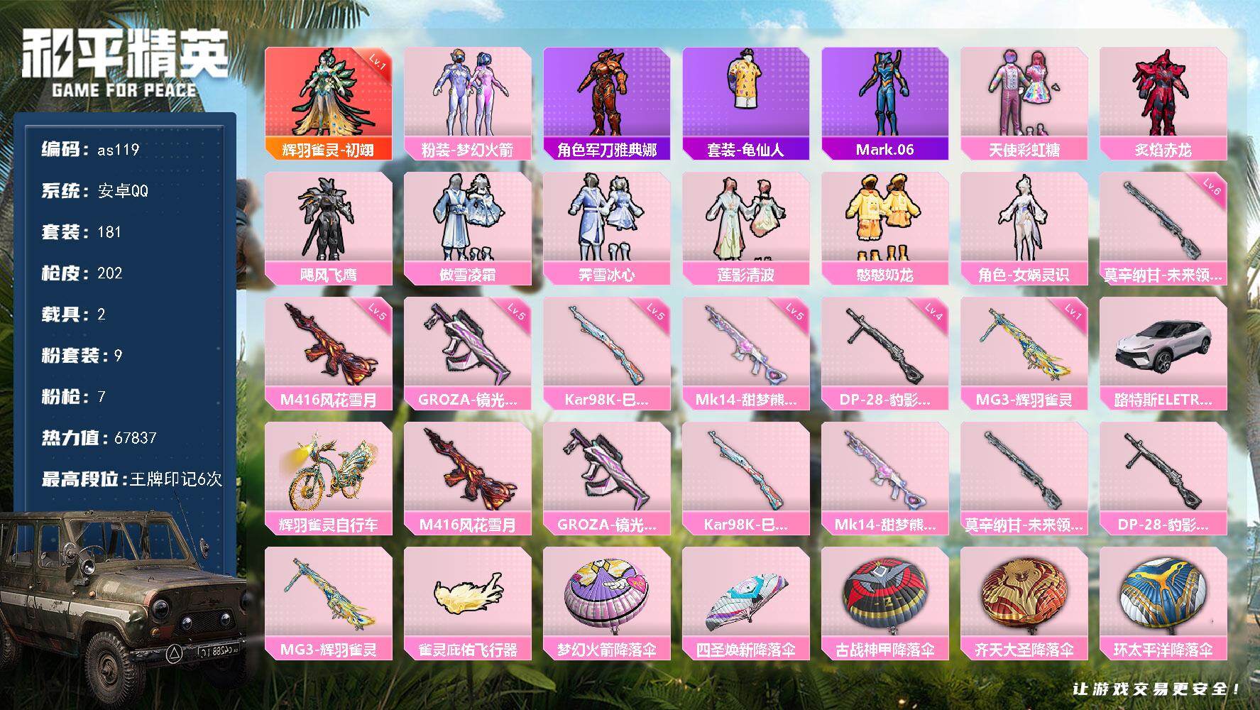 HPLX477634和平精英账号详情图6