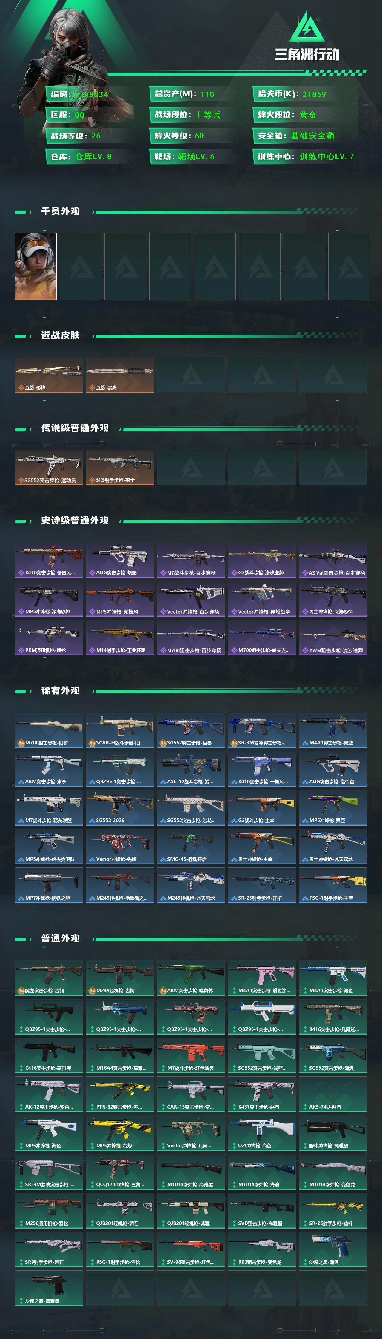 SJZCMW438022三角洲行动账号详情图3