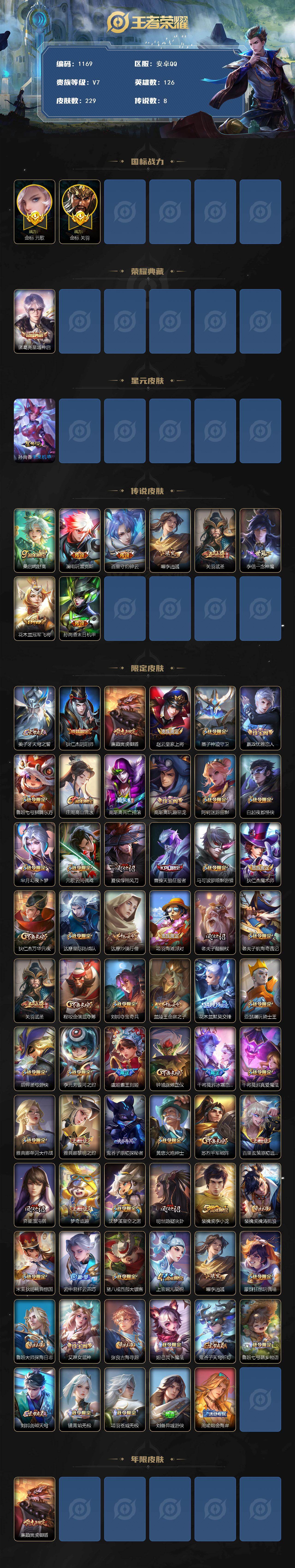 WZCMW4137024王者荣耀账号详情图2